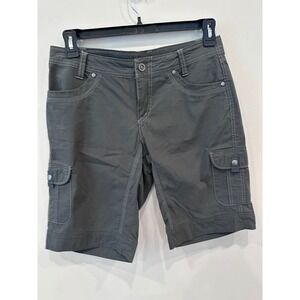 KÜHL Women's Cargo Shorts Size 10 Gray‎ Outdoor Hiking Utility Pockets